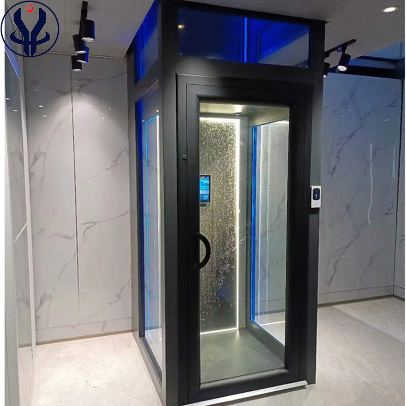 私人别墅家装曳引观光电梯三层复式楼叠拼连拼房简易室内液压电梯
