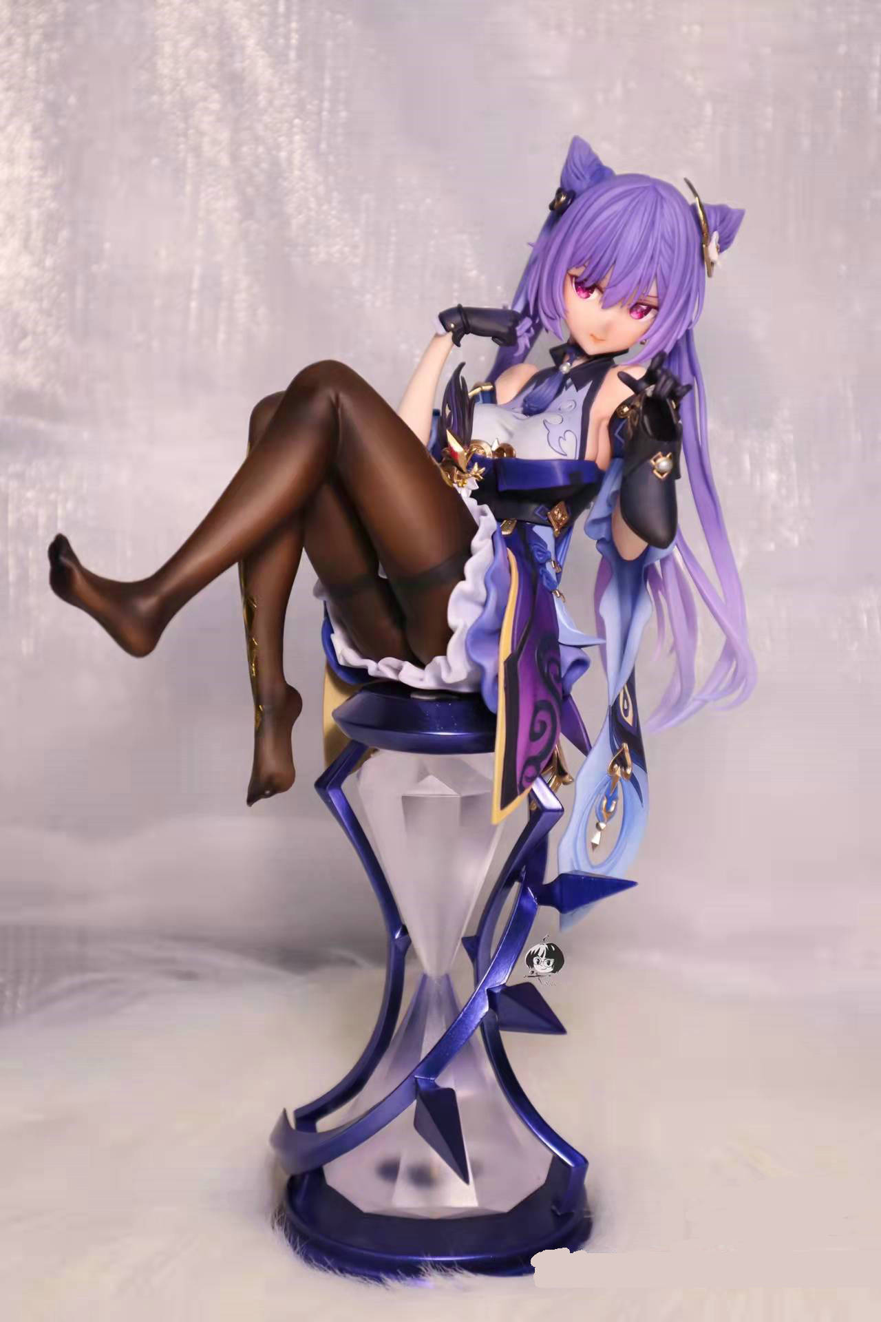 美少女 原神 刻晴 璃月七星 玉衡星 双面雕 模型 摆件 盒装手办