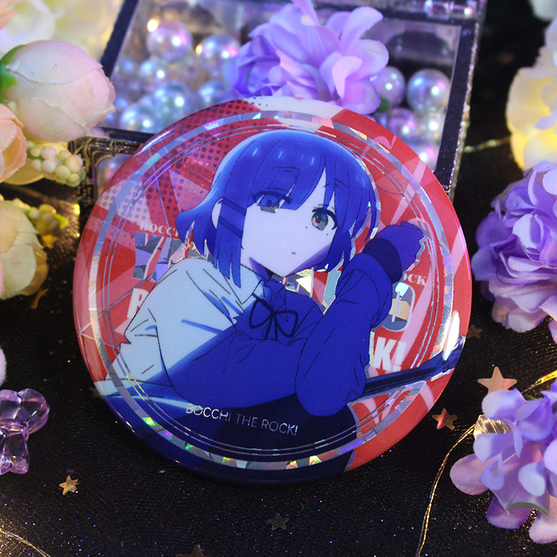 孤独摇滚双闪原创吧唧波奇酱官方图后藤独凉喜多马口铁反光徽章