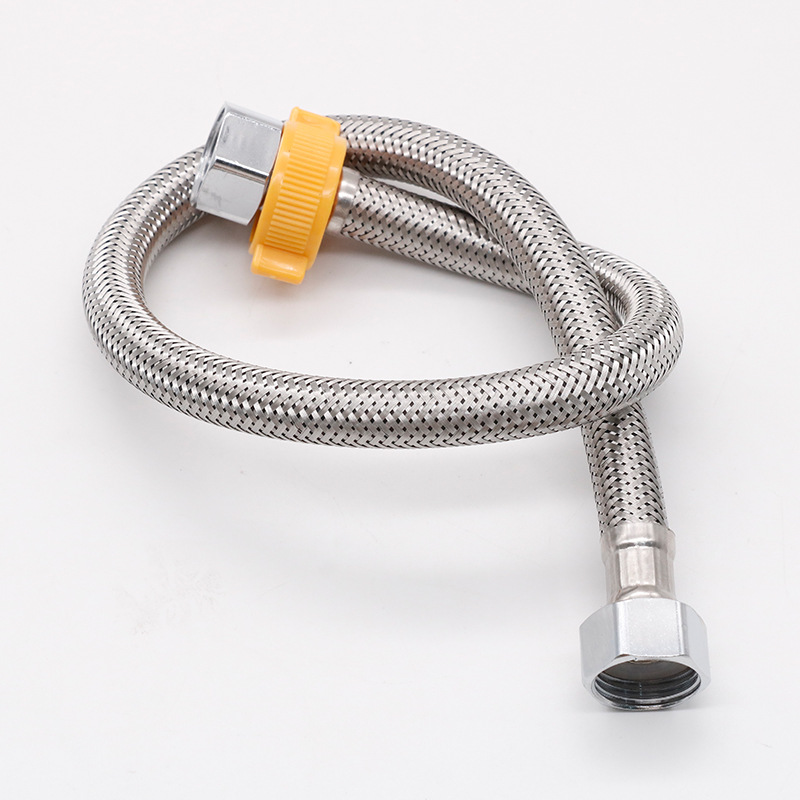 304不锈钢冷热编织进水软管家用 马桶热水器高压四分金属管子水管
