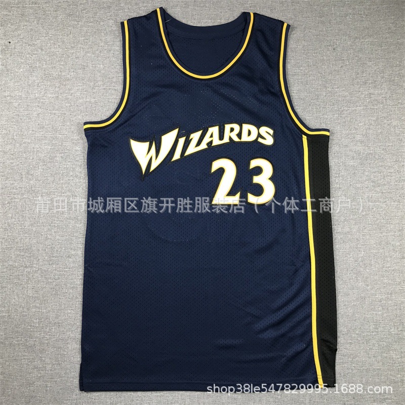 跨境批发奇才队乔丹复古23号球衣刺绣篮球服篮球衣-阿里巴巴