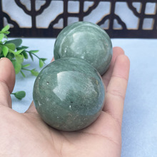 贵州翠玉石健身手球男女锻炼大号把玩件浅绿深绿色按摩文玩手握球