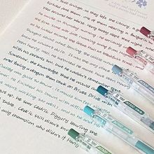 爱好手帐笔全套莫兰迪中性笔按动笔芯日系彩色水笔套装手帐本标记