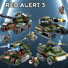 开智81041红警战车系列天启坦克四合一男孩智力拼装儿童积木玩具
