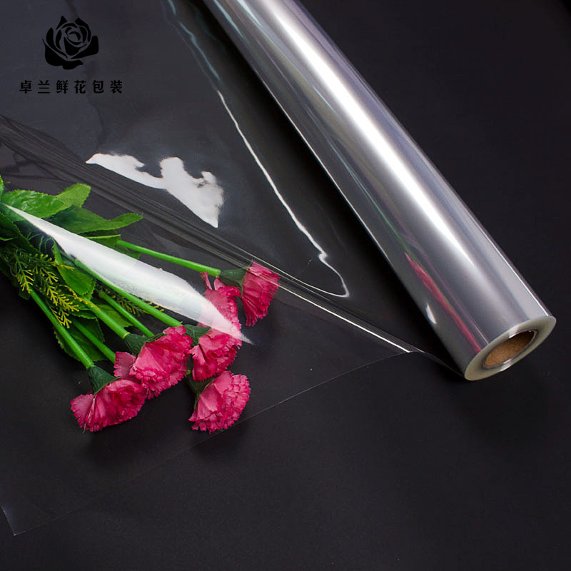 新款卷装玻璃纸鲜花包装纸花束材料塑料包装花纸花艺防水加厚烘焙
