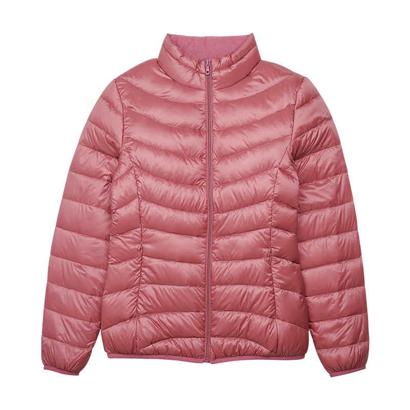 轻薄羽绒服女装短款2024秋冬新款修身白鸭绒休闲通勤薄款冬装外套