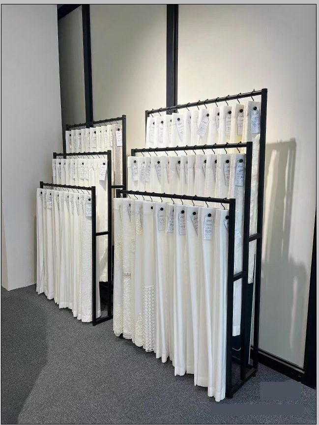 窗帘吊卡展示架可移动家纺布艺挂样神器小样帘展架窗帘展会专zb46