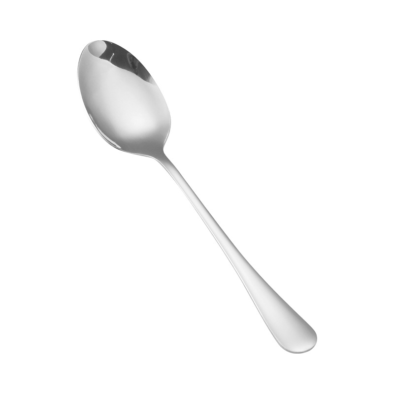 304 Stainless Steel 1010 Series Spork 410 Tip Spoon Cutlery Tea Spoon Mixing Coffee Spoon Hotel Restaurant Wholesale Cross-Border