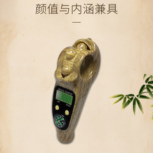 电子计数器手握式指南针计数器 滚珠记数器 LED灯木纹计数器