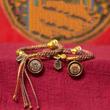 西藏扎基拉姆手链热贡手绘唐卡手链手绳藏式手绳藏风手链