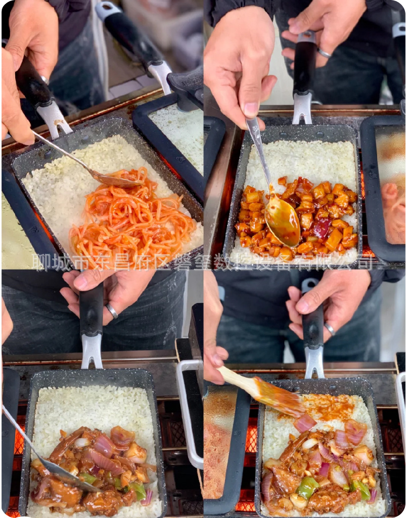 网红锅巴机湘西土匪锅巴机器商用摆摊燃气款锅巴机