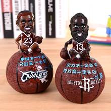 L0121 创意NBA球星存钱罐SF118 多款球星卡通人物摆件篮球零钱罐