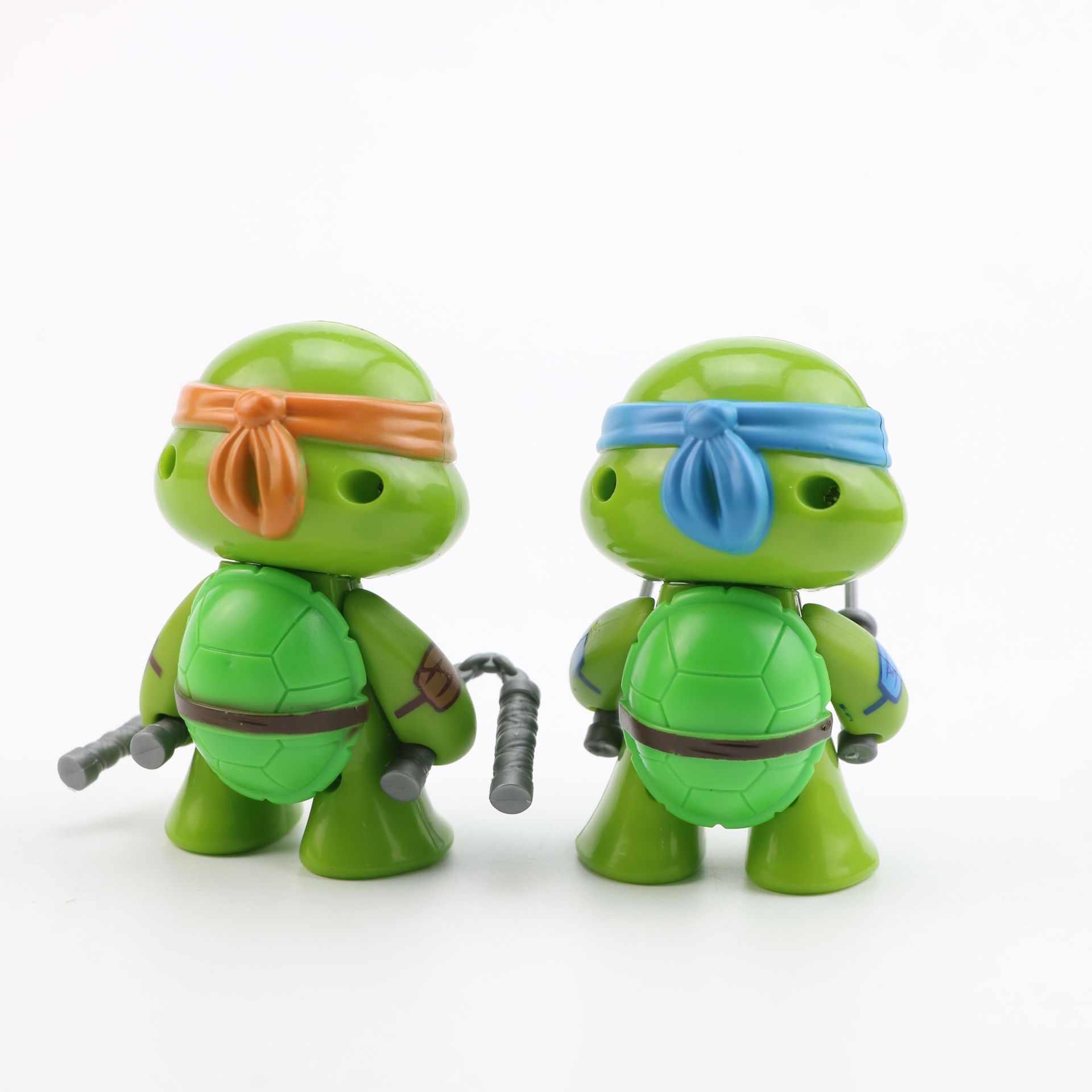 抖音热款4款q版忍者神龟大电影周边公仔模型摆件车载蛋糕装饰品