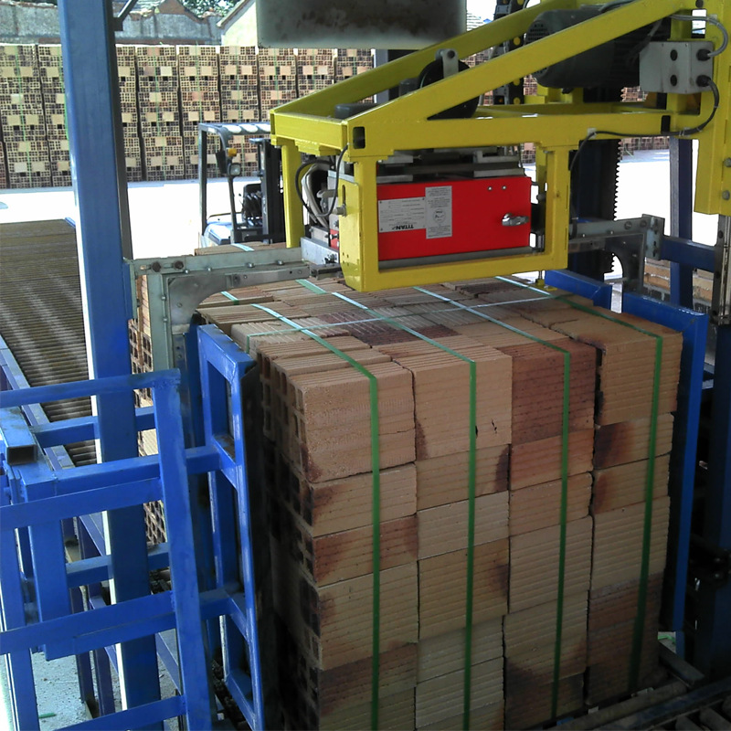 厂家直销砖厂砖块标砖空心砖全自动大型打包机全自动包装线