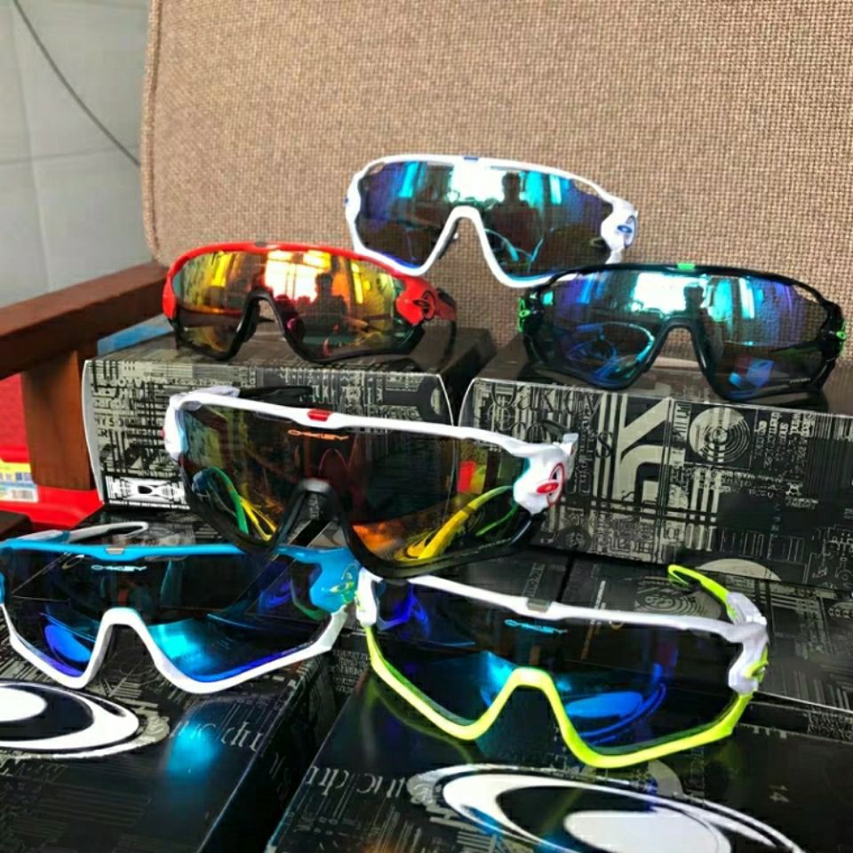 o记 jawbreaker骑行眼镜山地自行车偏光运动太阳镜9270四片装护目