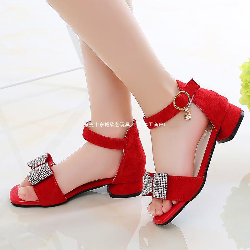 儿童鞋女童凉鞋时尚罗马鞋夏2022新款韩版软底公主鞋中大童小女孩