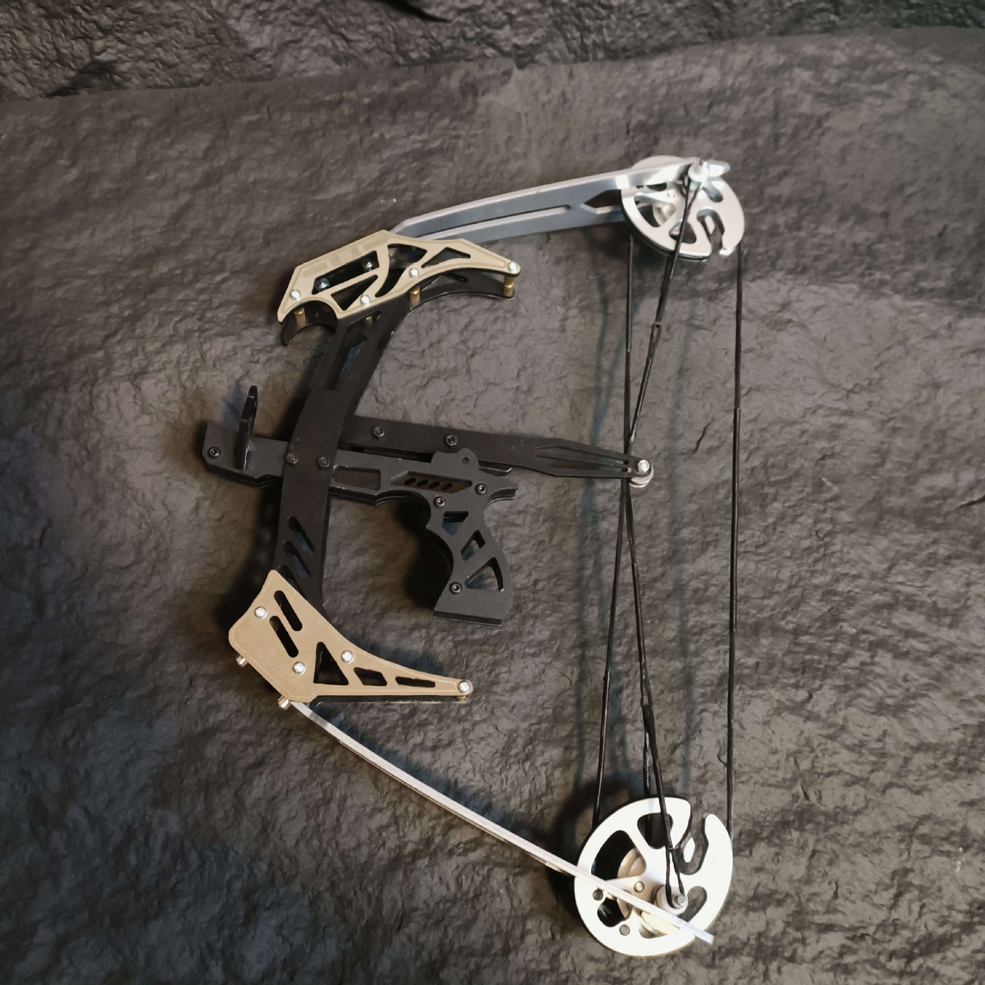 迷你猎鹰复合弓小型弓金属弓箭滑轮弓射箭器材非直拉反曲弓跨境