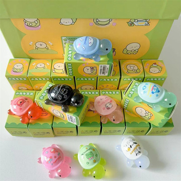 明星同款小乌龟卡通夜光三丽鸥乌龟盲盒抖音直播乌龟对对碰批发