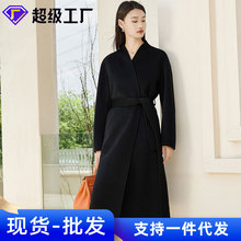 100纯羊绒大衣女长款复古文艺新中式国风女装中国风禅意毛呢外套
