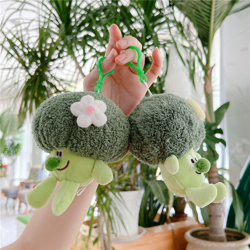 Cute Expression Brocoli Plush Toy Vegetable Doll Prize Claw Doll Wholesale Internet Hot Small Ornaments Gift