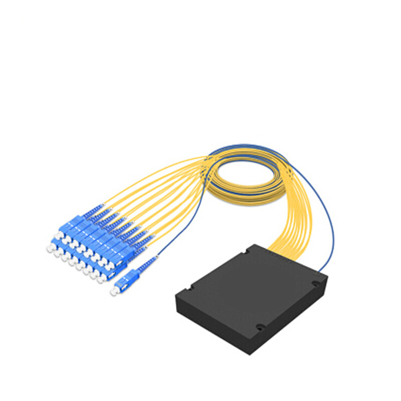 1分16sc/upc尾纤式abs盒式分光器 1分16平面波导plc分路器 电信级