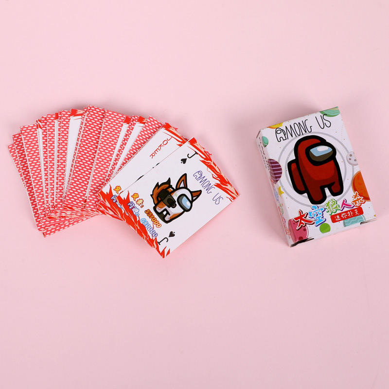 迷你掌心扑克牌太空狼人儿童创意搞怪便携旅行趣味小扑克桌面游戏