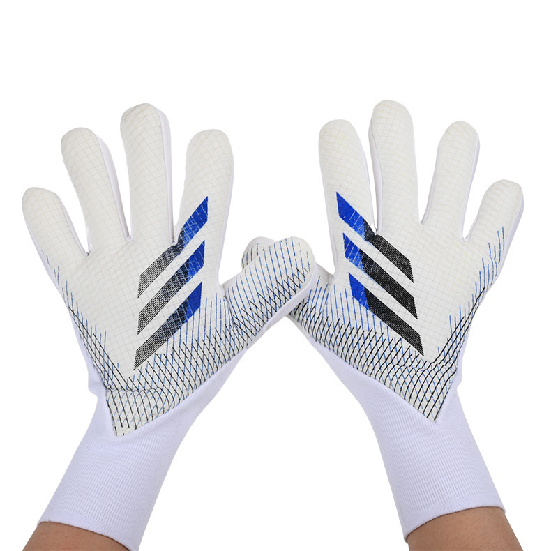 Football Gloves Protective Finger Latex Anti-Collision Door Handle Gloves Sweat-Absorbent Breathable Adult Football Goalkeeper Gloves