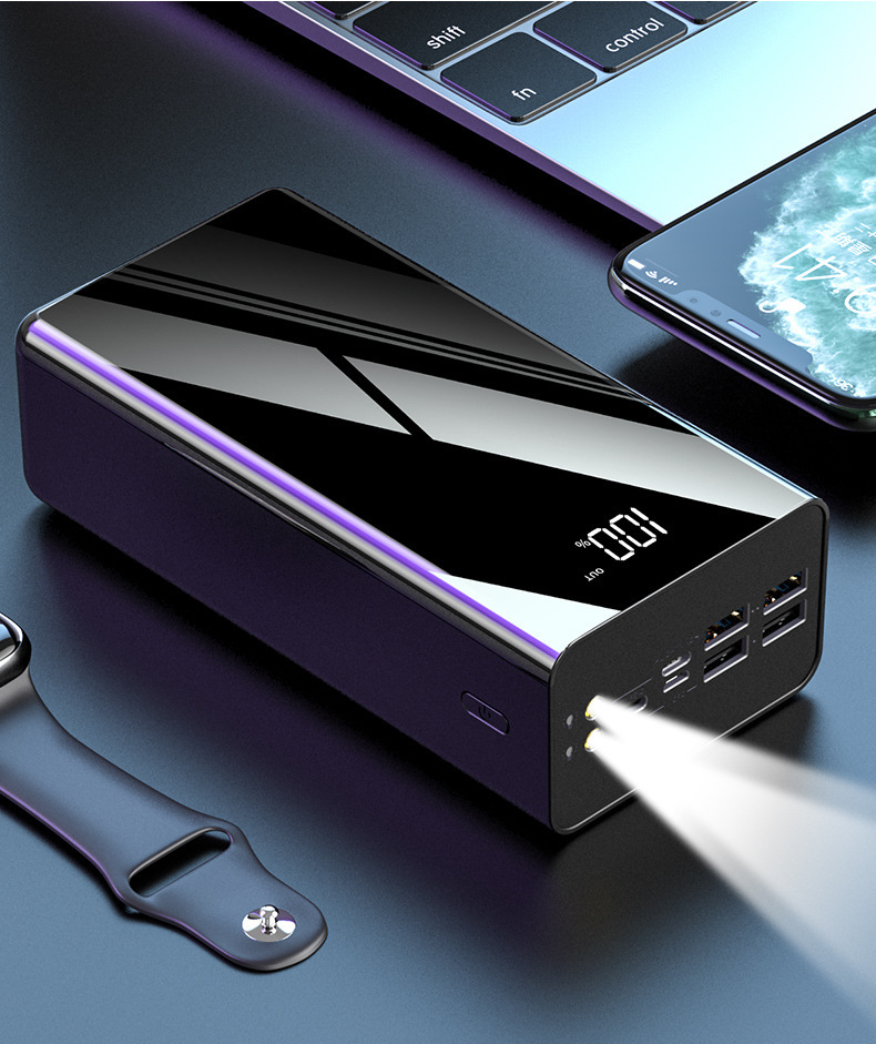 充电宝50000毫安大容量数显led灯手机移动电源工厂power bank厂家