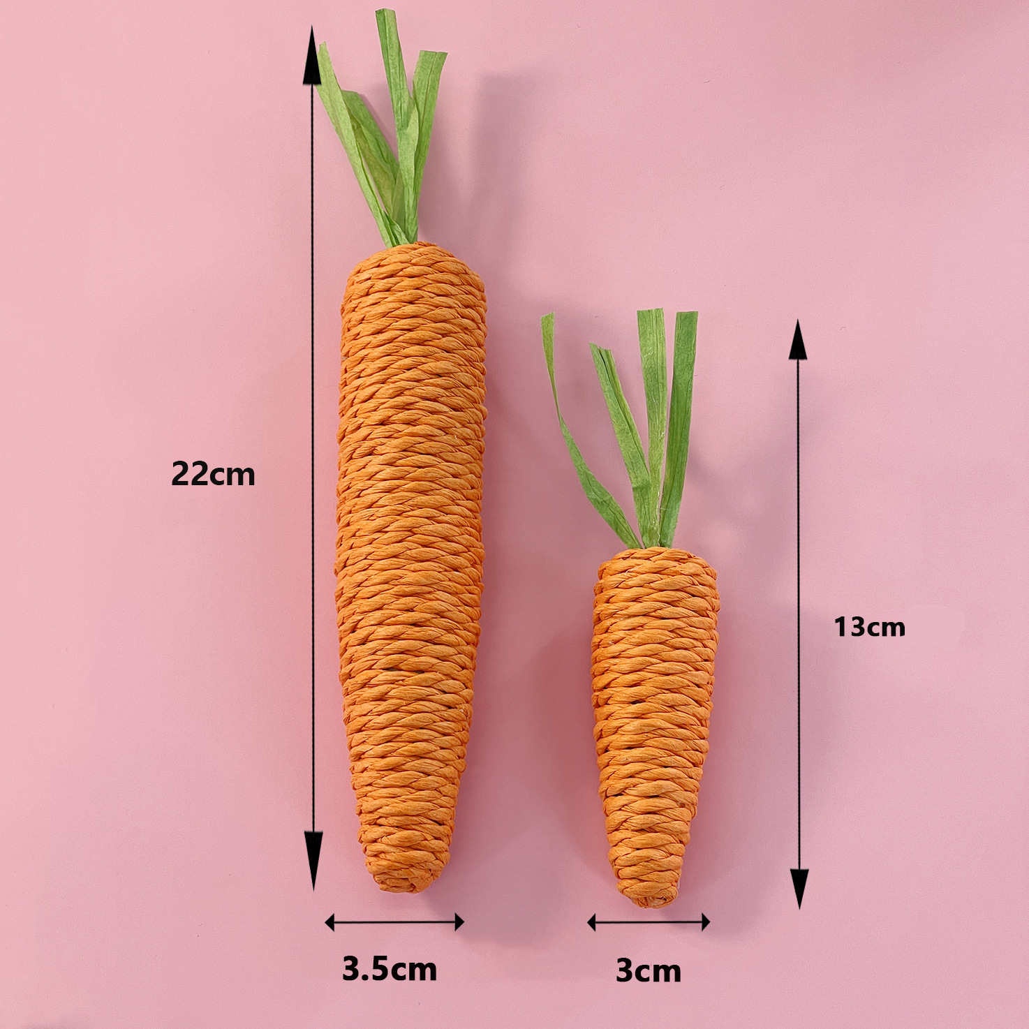 Pet Supplies Cross-Border Wholesale Cat Toy Paper String Carrot Bite-Resistant Molar Teeth Cleaning Self-Hi Cat Sound Toys