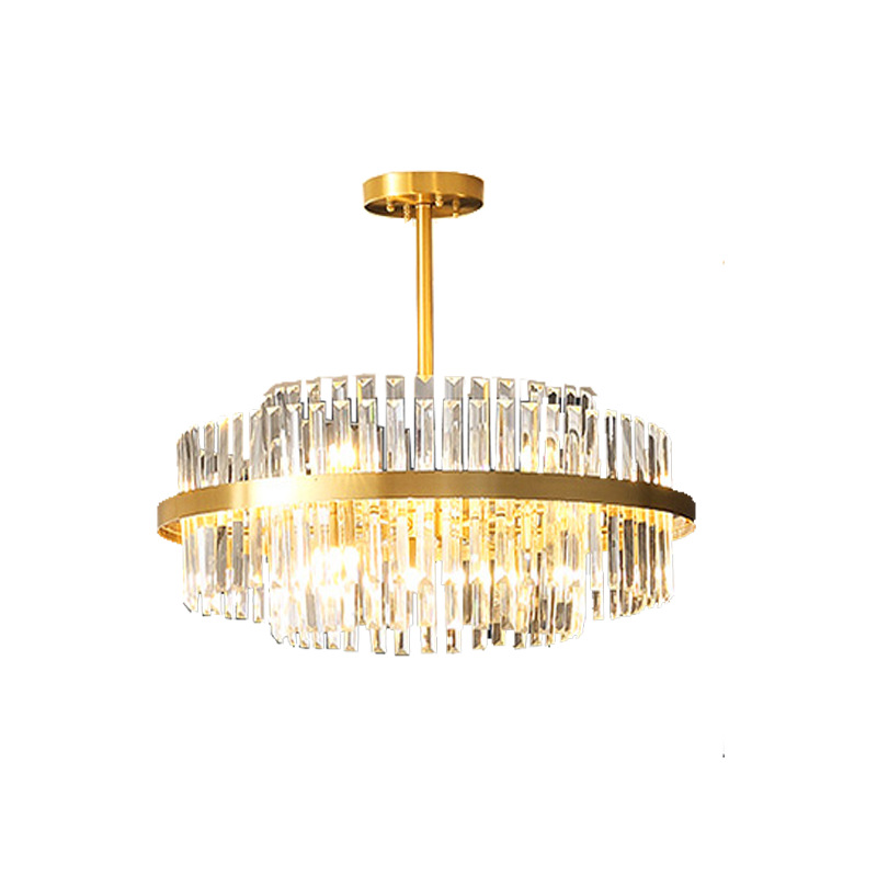 Post-Modern Light Luxury Crystal Chandelier Lamp in the Living Room Hall Bedroom Dining Room Modern Minimalist and Magnificent Lighting Lamps