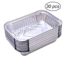 30pcs 570ml Disposable BBQ Drip Pan Tray Aluminum Foil Tin跨