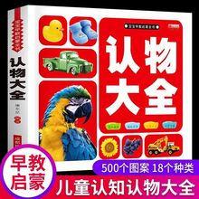 认物大全0-6岁宝宝早教启蒙认知书 儿童看图识字识物卡片婴幼儿书