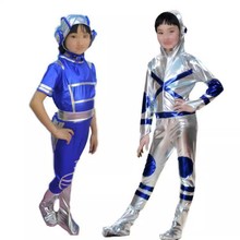 小荷新款科技感太空服幼儿机器人演出服中小学航天航空动漫卡通服
