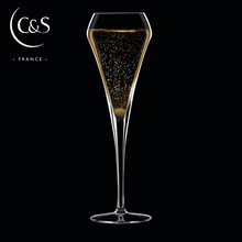 2只法国进口水晶玻璃香槟杯婚礼婚庆对杯个性创意甜酒起泡酒杯