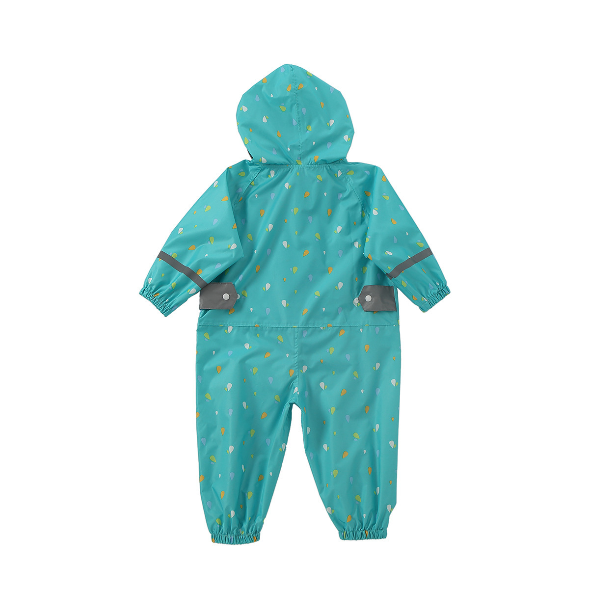 外贸卡通儿童连体雨衣时尚可爱幼儿园宝宝雨披男童女童跨境厂家pu