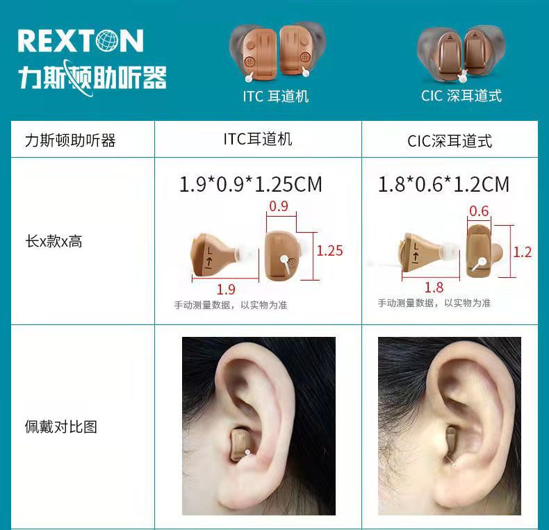 力斯顿耳内式隐形助听器老人西门子同厂正品无线耳聋耳背耳蜗耳机