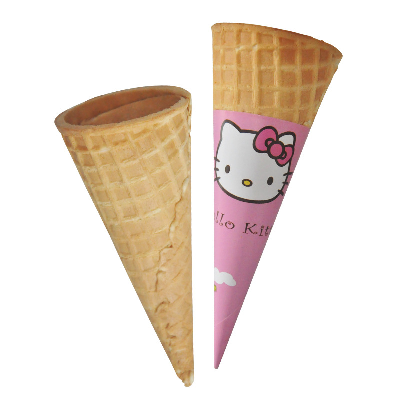 加厚23°冰淇淋脆皮华夫蛋筒雪糕壳冰激凌蛋托蛋卷甜筒商用加盟店