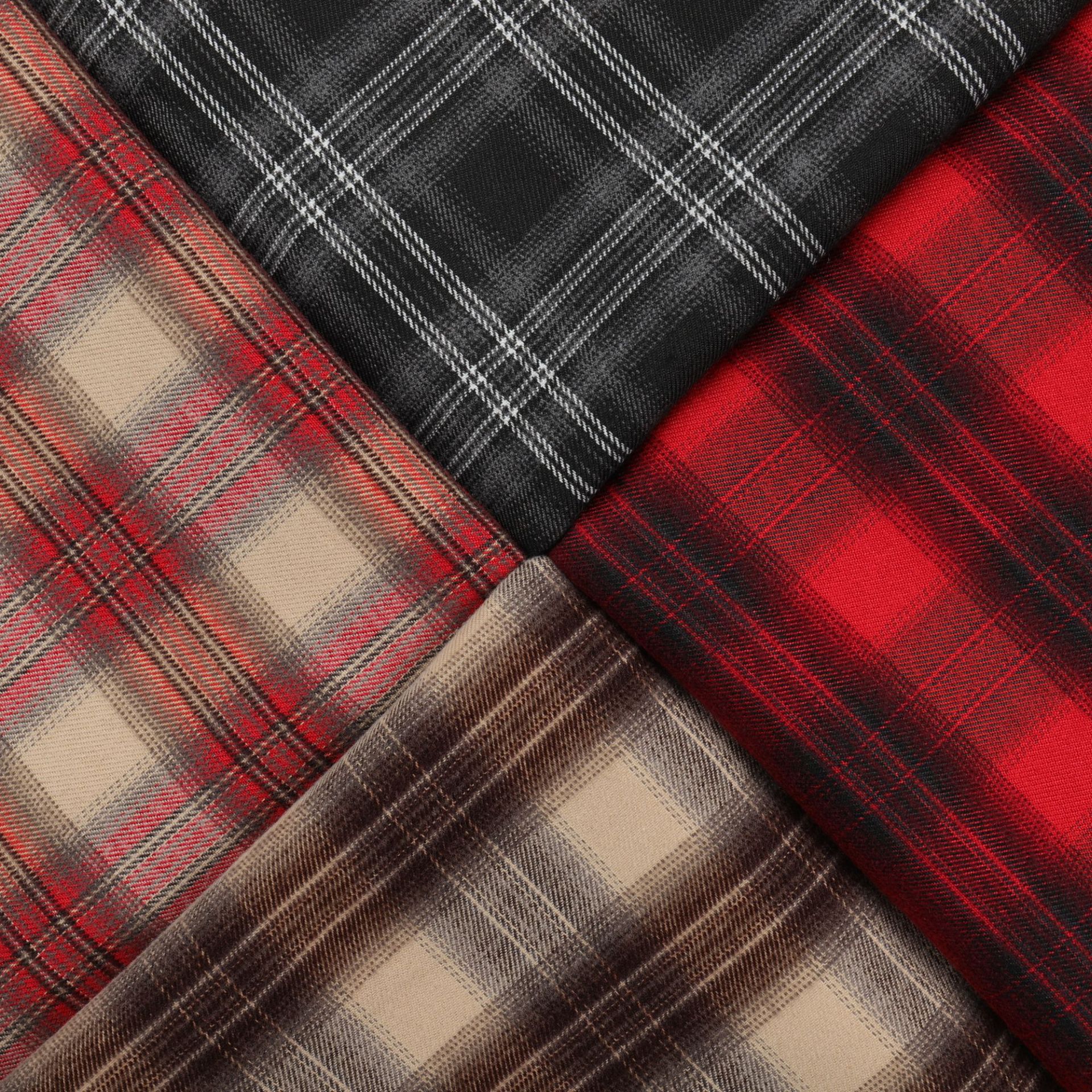 5成交89米tr色织磨毛灌蒸斜纹格子布秋冬衬衫外套连衣包裙