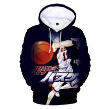 跨境动漫 黑子的篮球 3D印花宽松嘻哈带帽卫衣hoodie