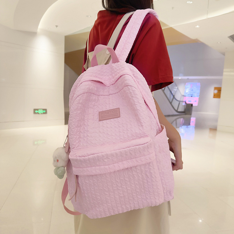 Schoolbag Female Junior High School Student Simple Backpack New High School Student College Students' Backpack