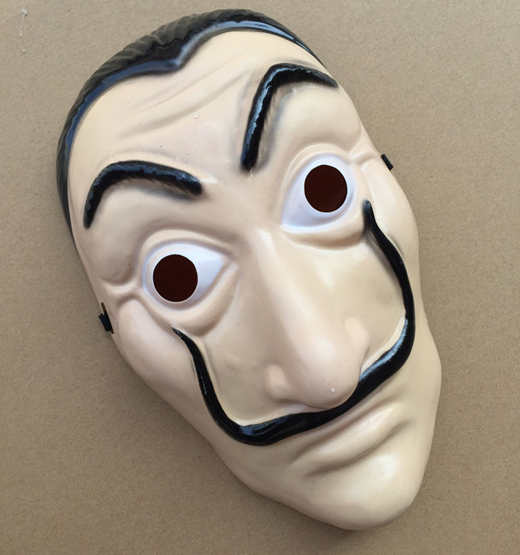 salvador da贝拉桥面具戏剧达利面具la casa de papel纸牌屋