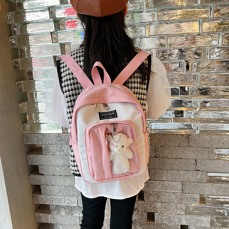 Primary School Student Schoolbag 2022 New Cartoon Fashion Transparent Kindergarten Backpack Personality Trendy Children Backpack Fashion