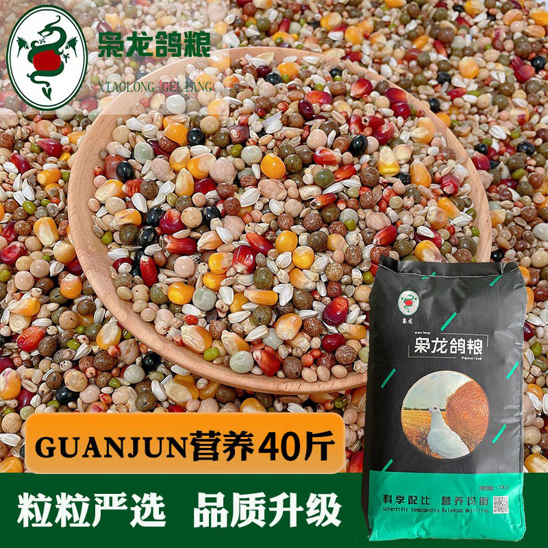 枭龙鸽粮冠军系列营养有玉米赛鸽信鸽观赏鸽饲料鸟食40斤-阿里巴巴
