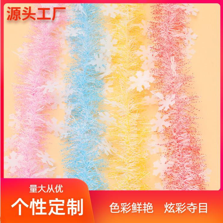 Christmas Decorations Christmas Wool Tops Garland Color Bar Party Birthday and Holiday Wedding Room Decoration Madder Strip Wool Tops