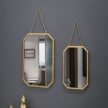 浴室镜子挂墙化妆镜挂墙壁挂式饰品美发店洗手间免打孔悬挂式身