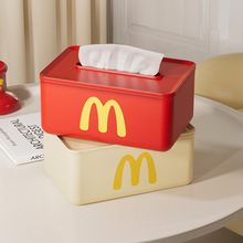 卡通纸巾盒客厅感创意弹簧艺术餐巾抽纸盒家用桌面茶几收纳盒