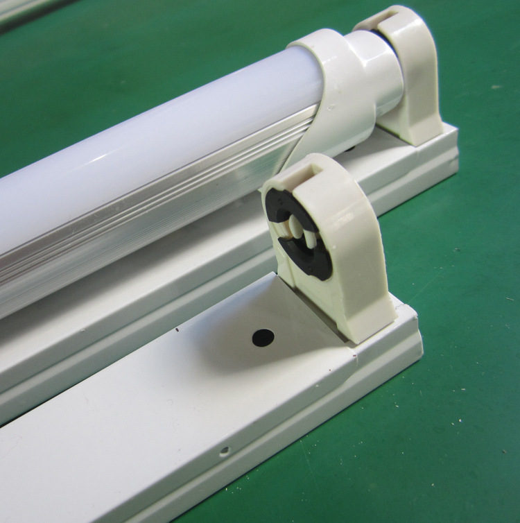 工厂直发加厚t8led日光灯支架 t8单支平盖支架 t8单管工程支架1.