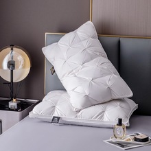 五星级酒店专用羽绒枕头枕芯助睡眠护颈椎全棉羽绒枕