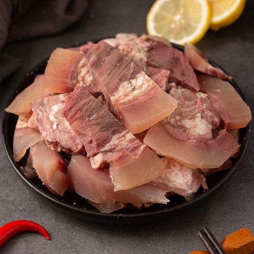 6斤新鲜牛头肉整块国产黄牛牛脸肉原味熟牛肉带皮整块牛杂送炖料