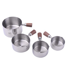 厨房工具不锈钢量杯  量勺量匙组合四件套 咖啡量勺家用烘焙量杯